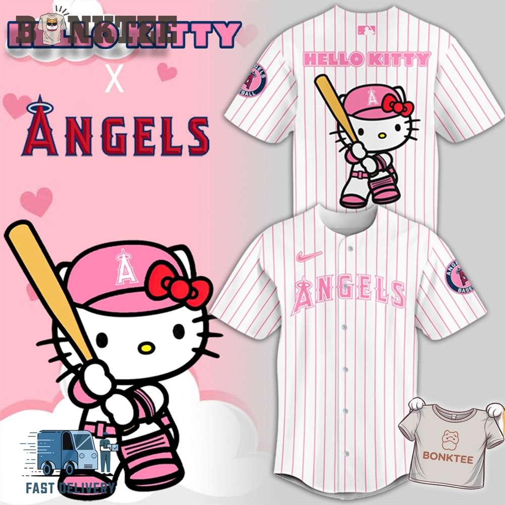Limited Hello Kitty X Los Angeles Angels Mlb 2024 Baseball Jersey For Fans Limited Hello Kitty X Los Angeles Angels Mlb 2024 Baseball Jersey For Fans