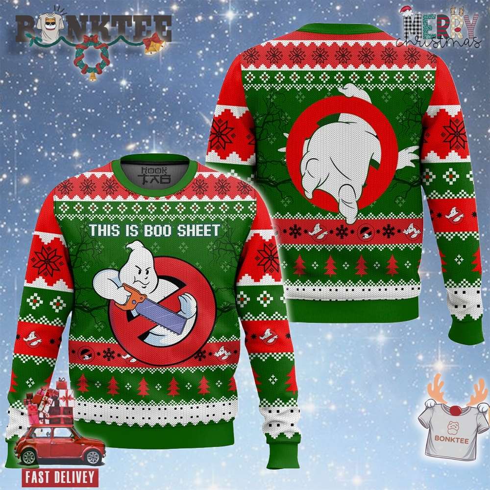 Ghostbusters This Is Boo Sheet Ugly Sweater Gift For Christmas Ghostbusters This Is Boo Sheet Ugly Sweater Gift For Christmas